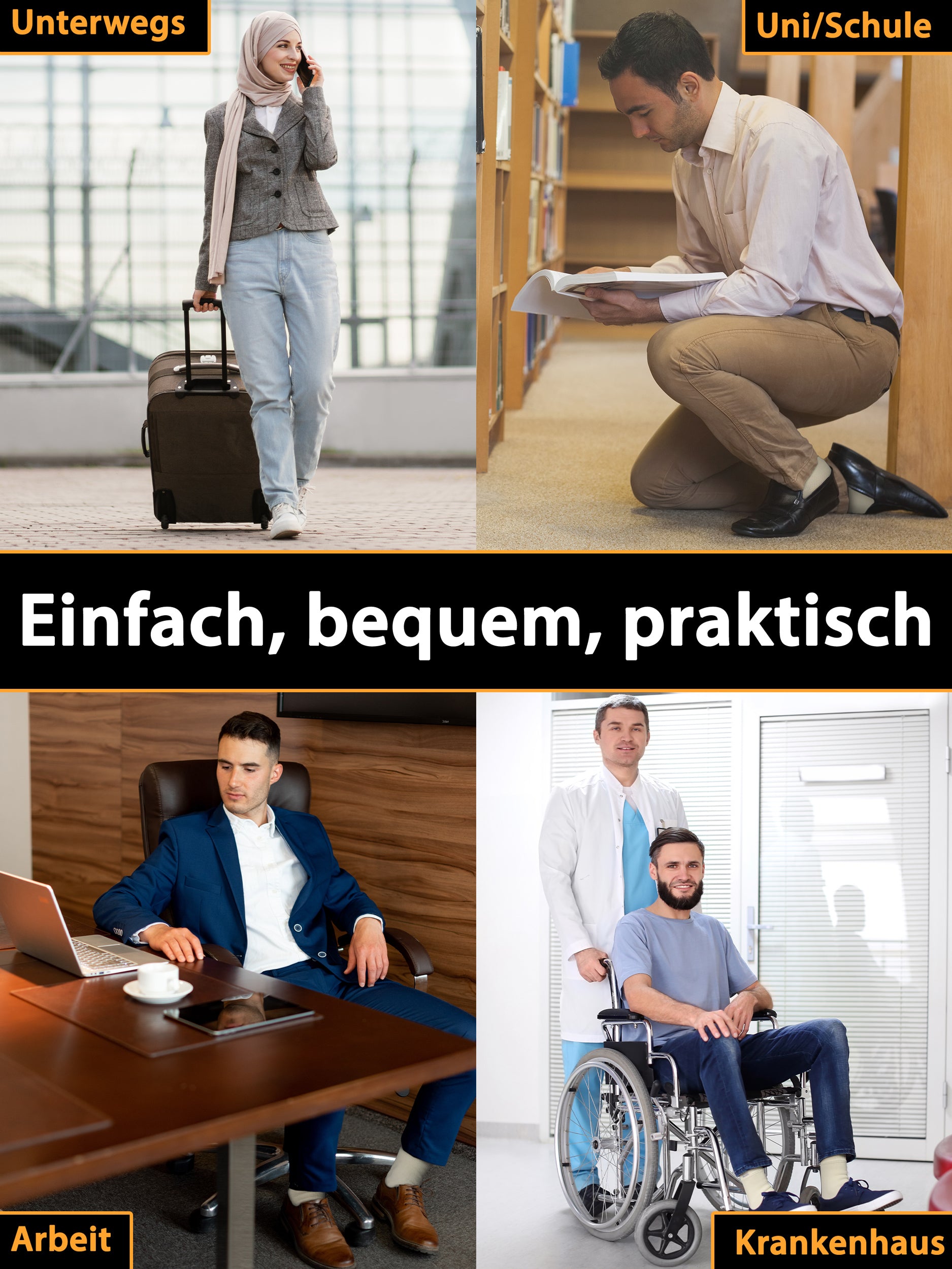 ESVED Mest Socken Wasserdicht & atmungsaktiv - Wudu Socks Abdest Erleichterung - Wasserdichte Socken