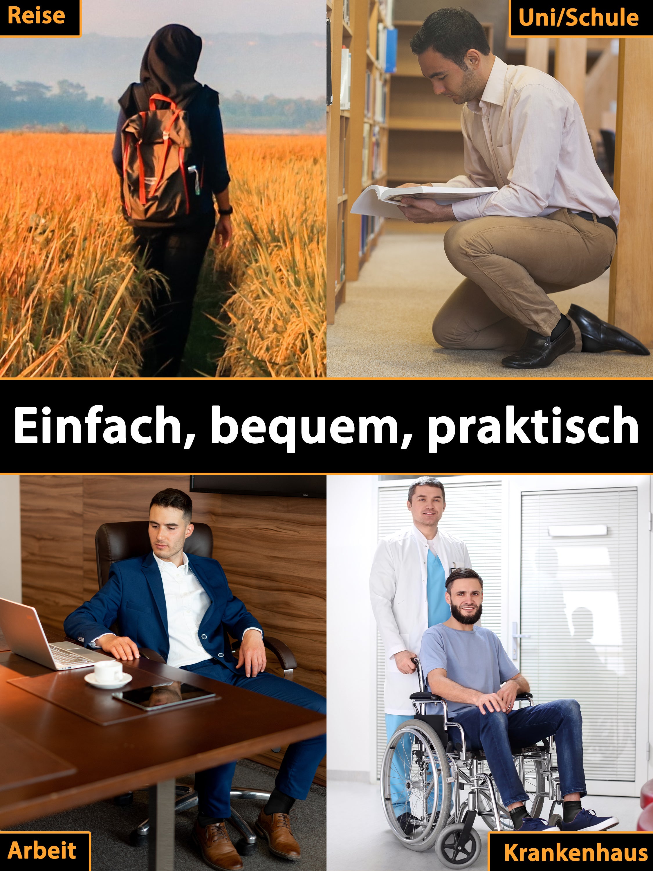 ESVED Mest Socken Slim - Wasserdicht & atmungsaktiv (Schwarz)