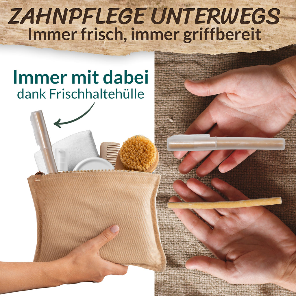 ESVED Miswak 5er Set mit Frischhaltedose - Natürliche Zahnbürste