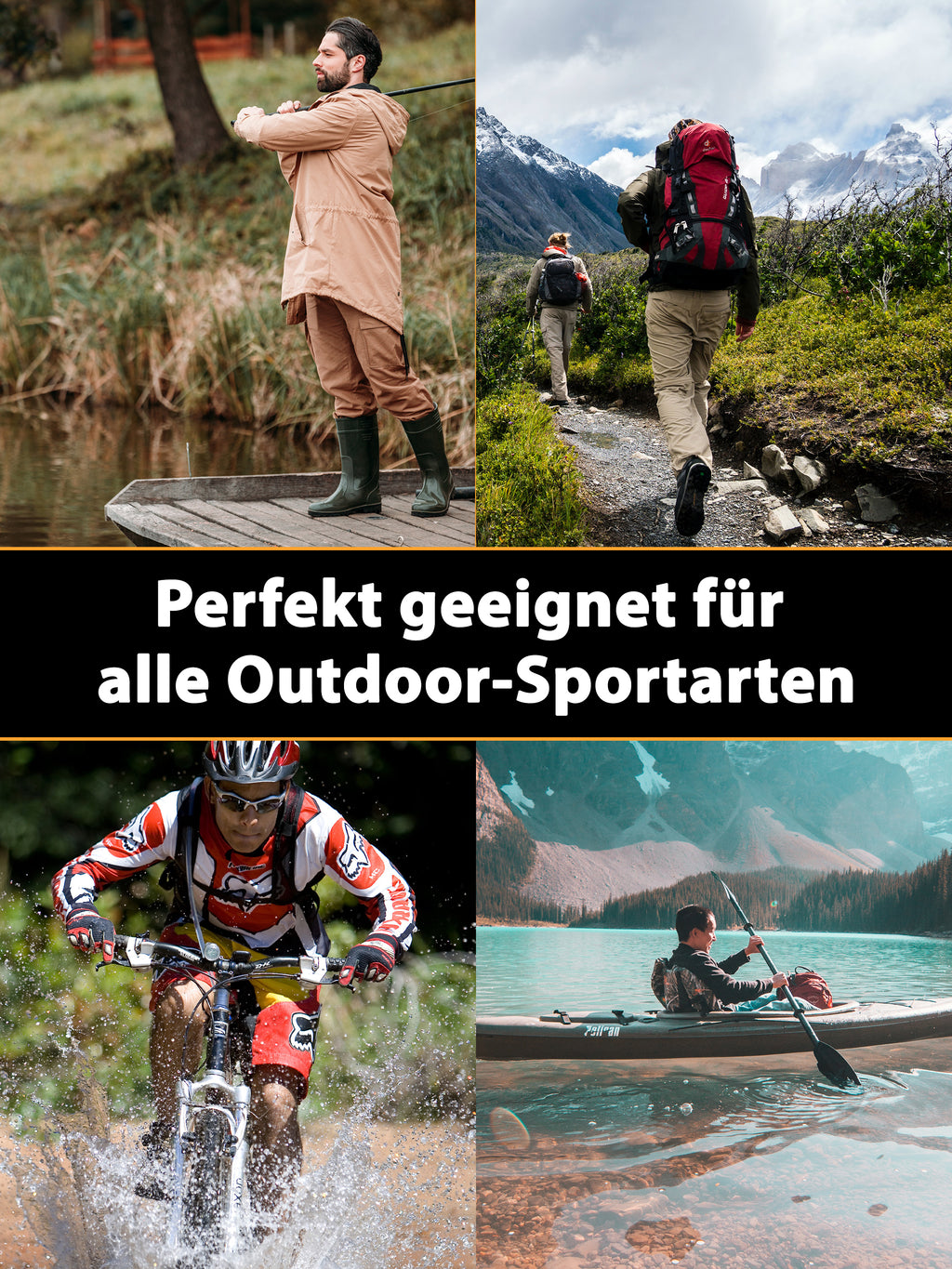 ESVED Mest Socken Slim - Wasserdicht & atmungsaktiv (Schwarz)